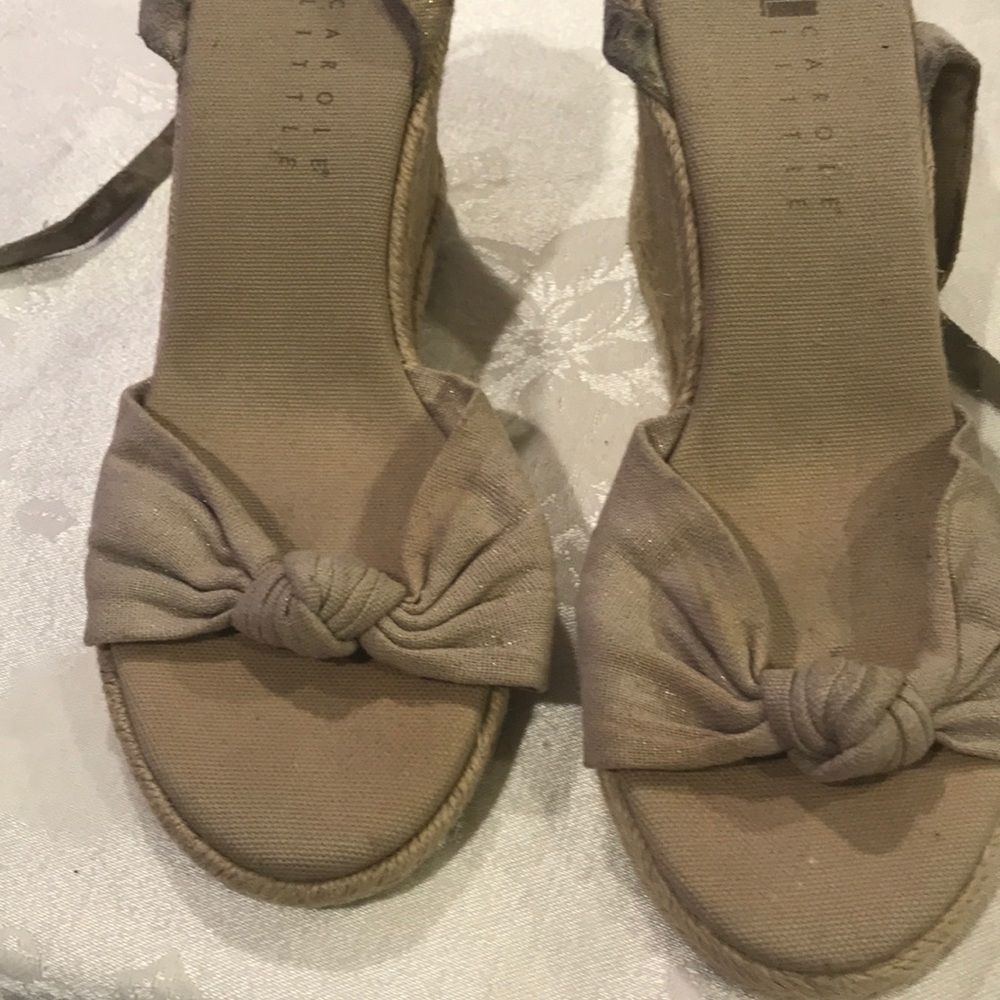 Carole Little Khaki Espadrille in 8 1/2M